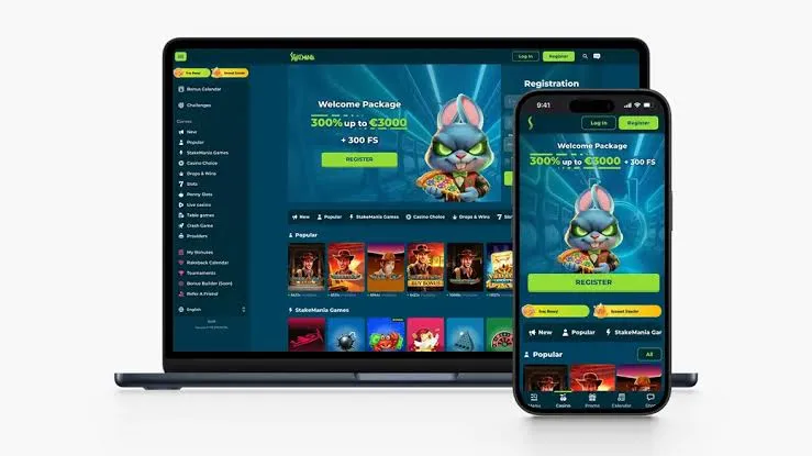 StakeMania Casino App Screenshot